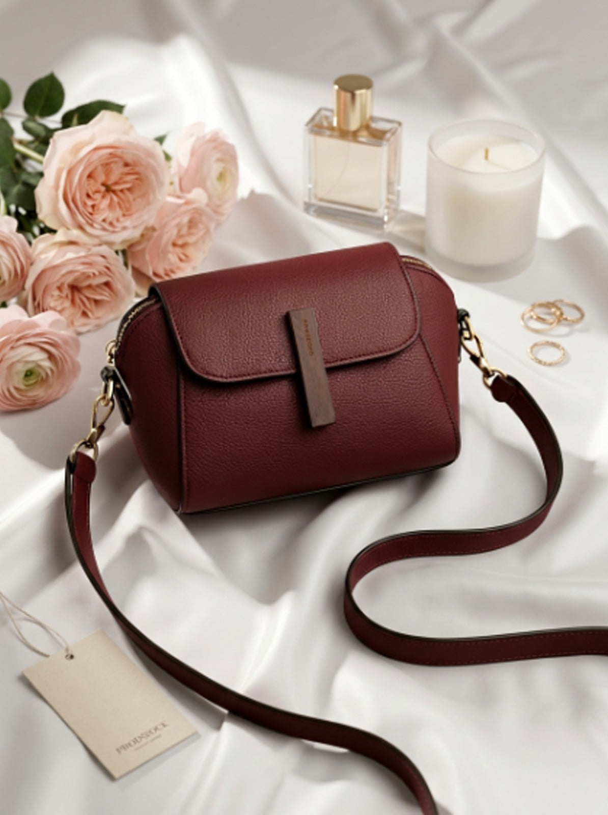 BM005 Crossbody Bag Maroon
