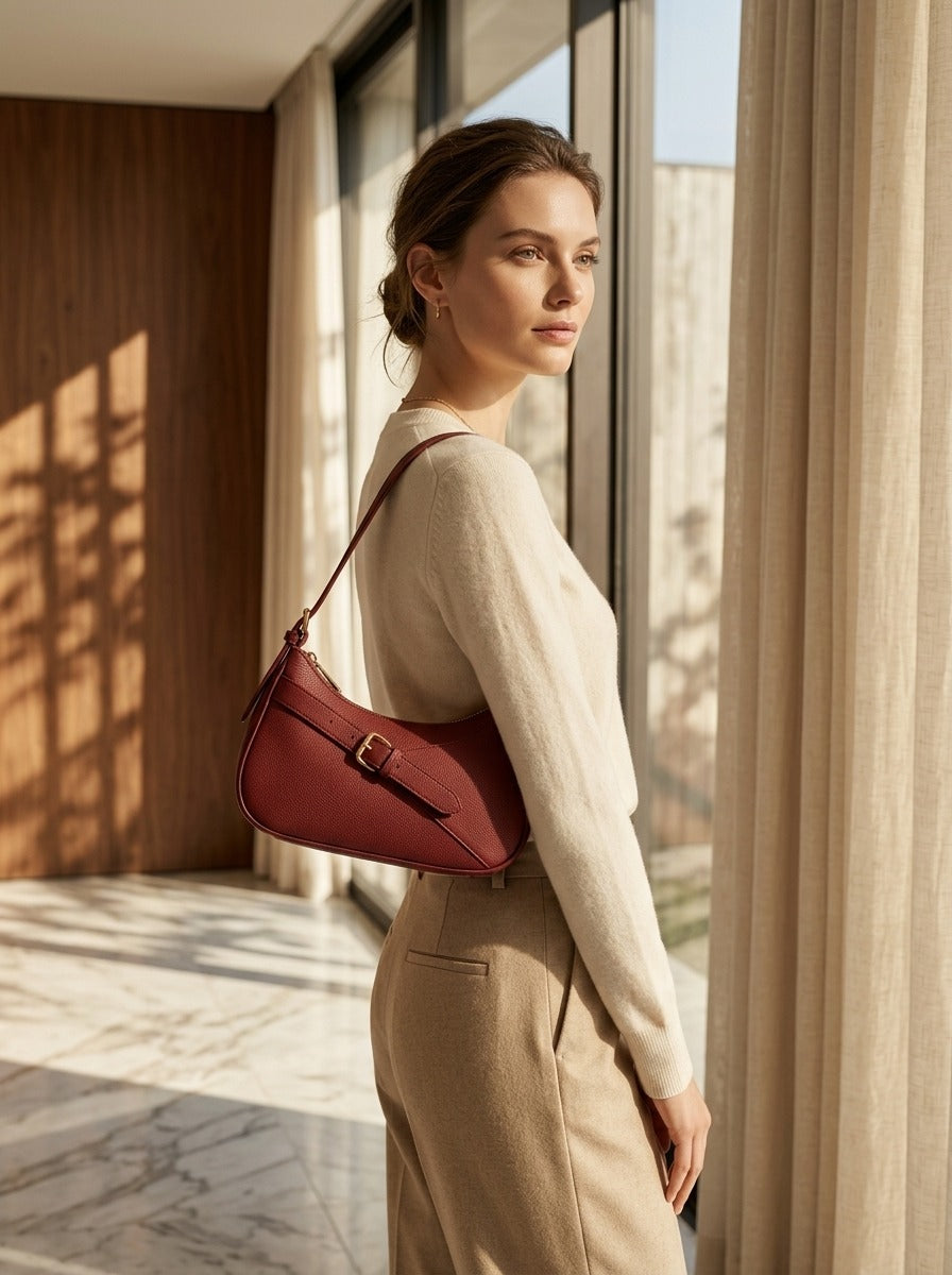 FA001 Shoulder Bag Maroon