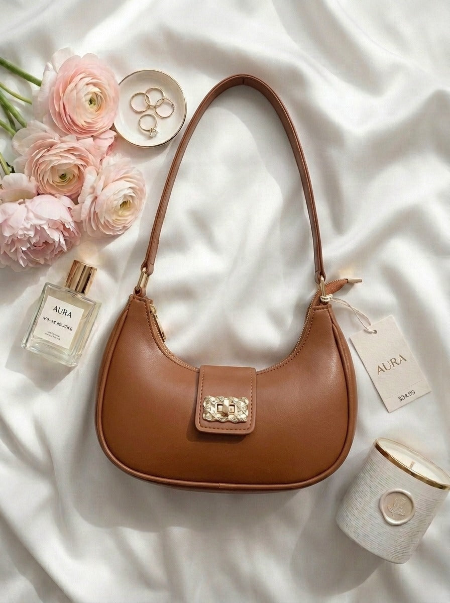 Bella Luxe Shoulder Bag Camel