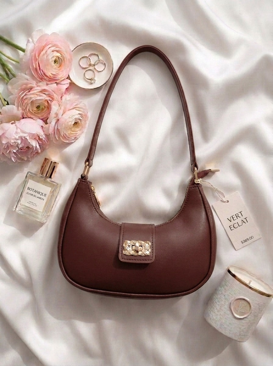 Bella Luxe Shoulder Bag Maroon