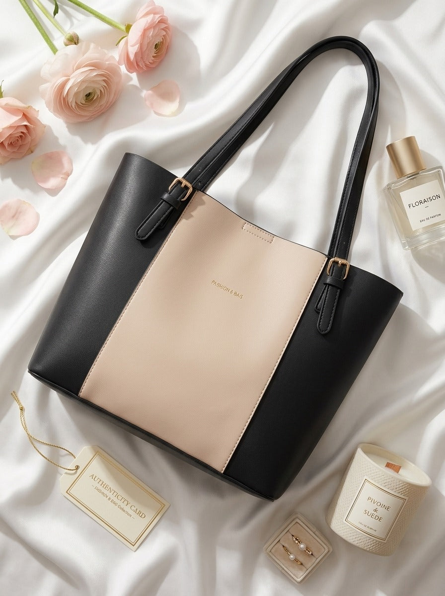 Elegance Duo Tote Bag Black