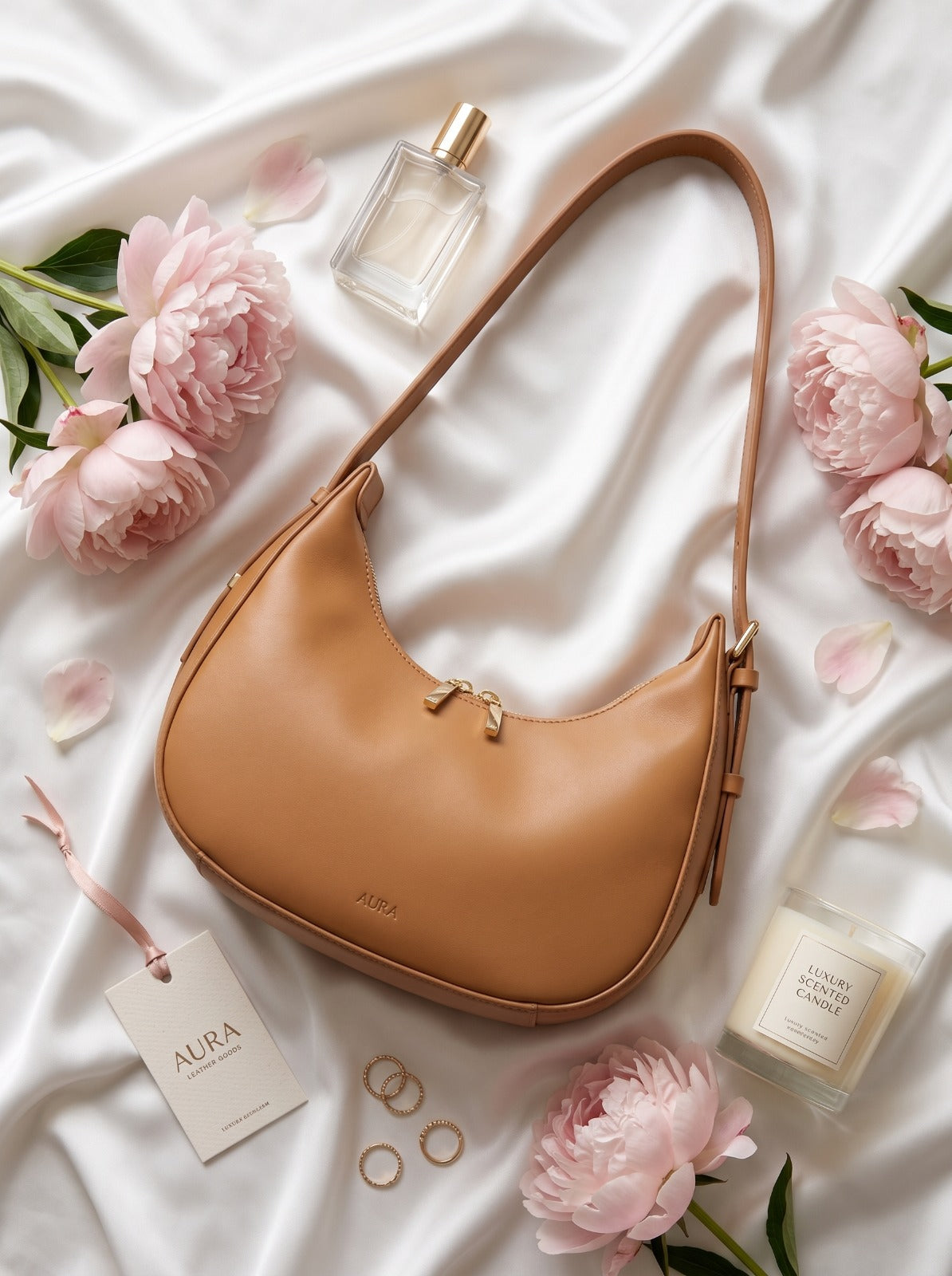 Moon Luxe Shoulder Bag Camel