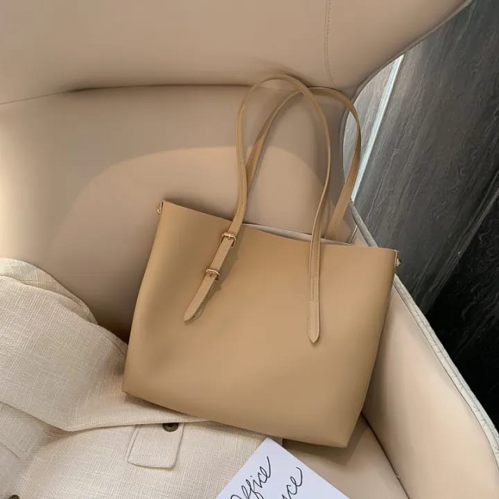 Elegant Tote Bag Beige