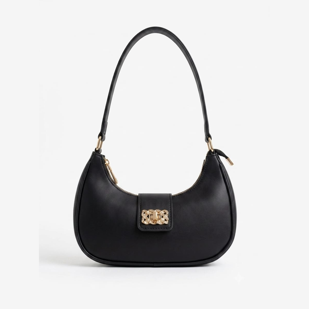 Bella Luxe Shoulder Bag Black