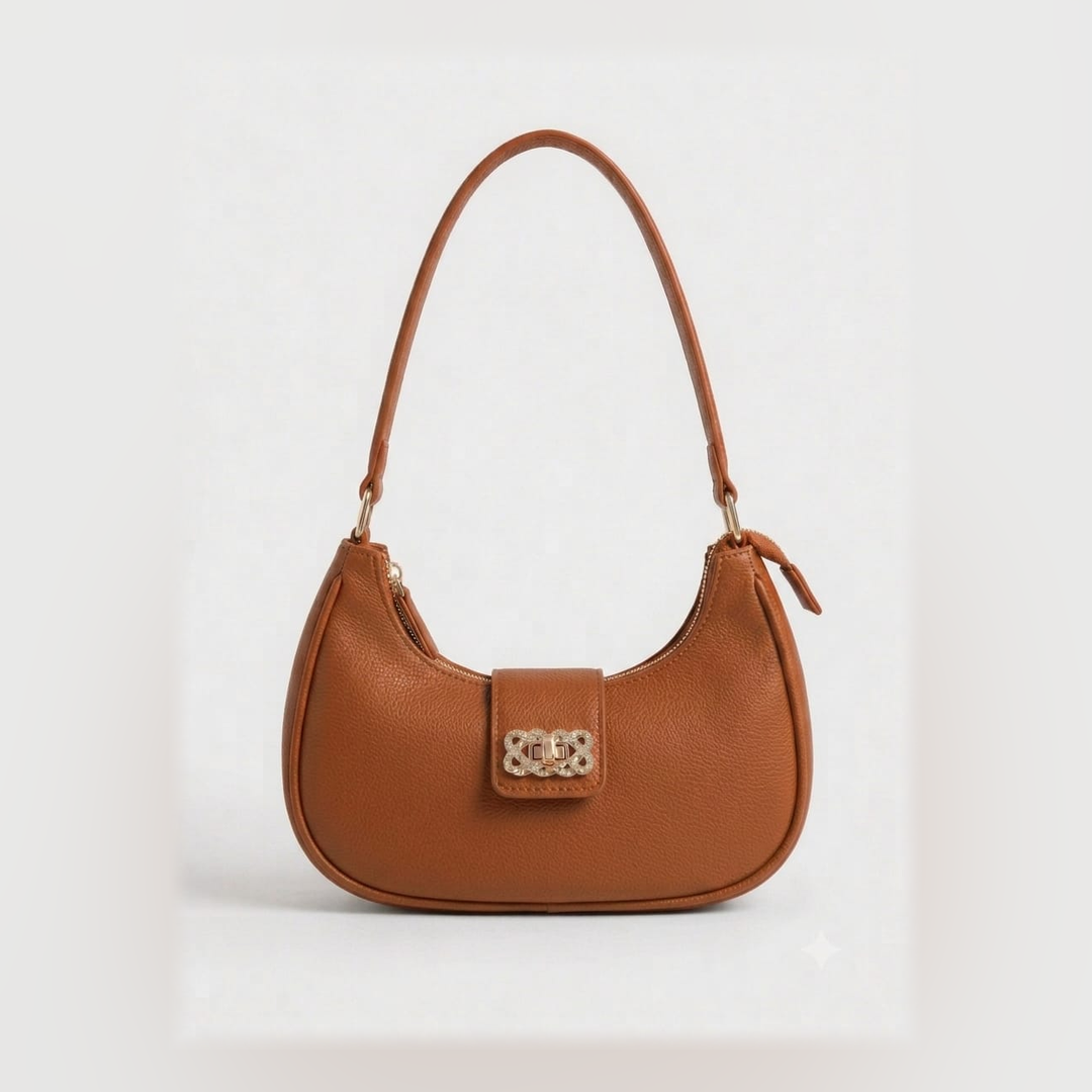 Bella Luxe Shoulder Bag Camel