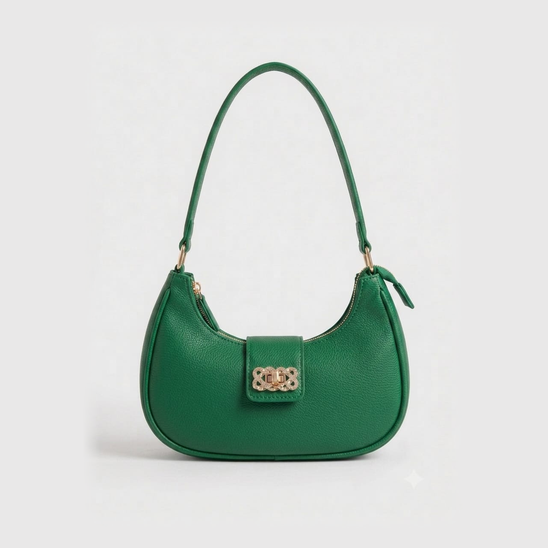 Bella Luxe Shoulder Bag Green