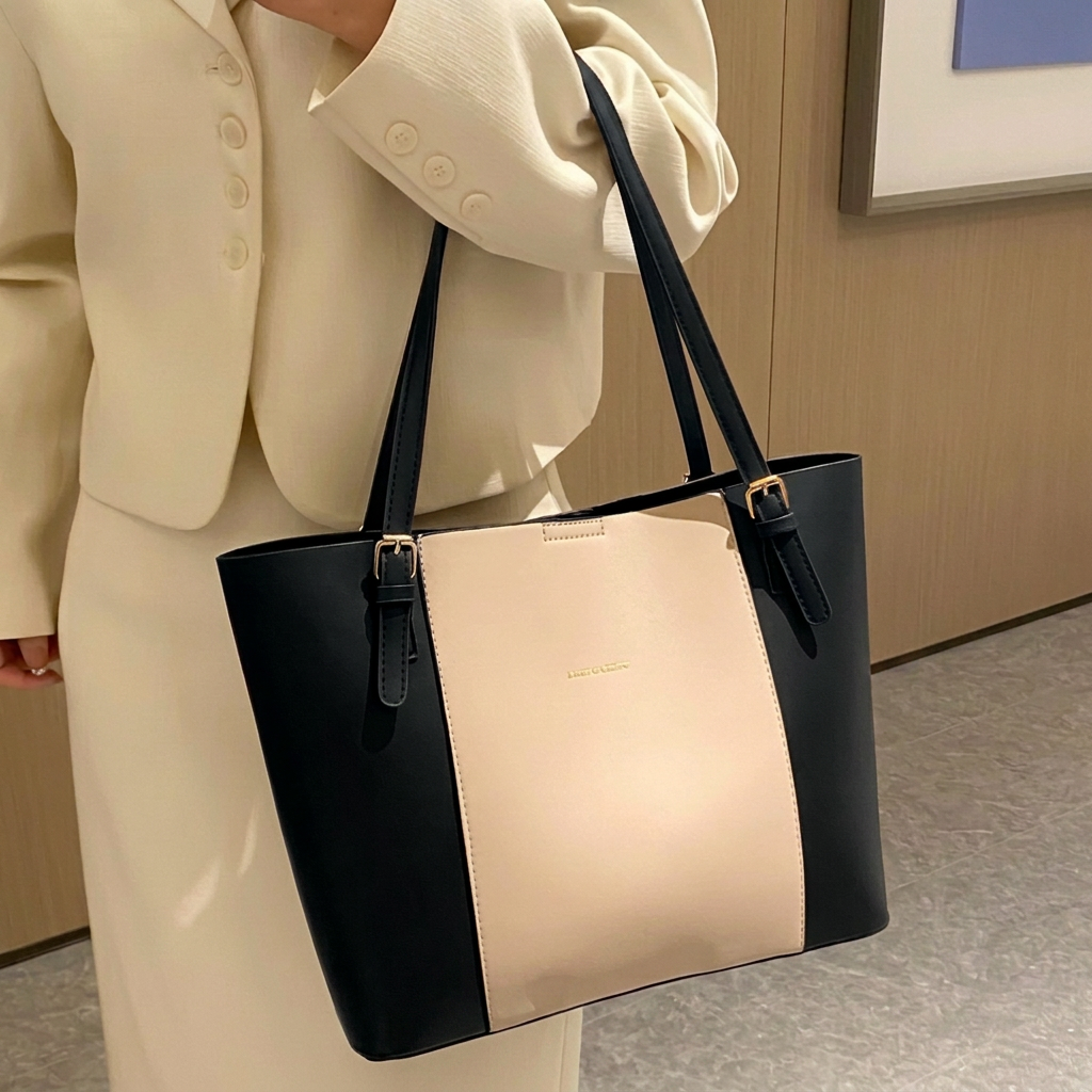 Elegance Duo Tote Bag Black