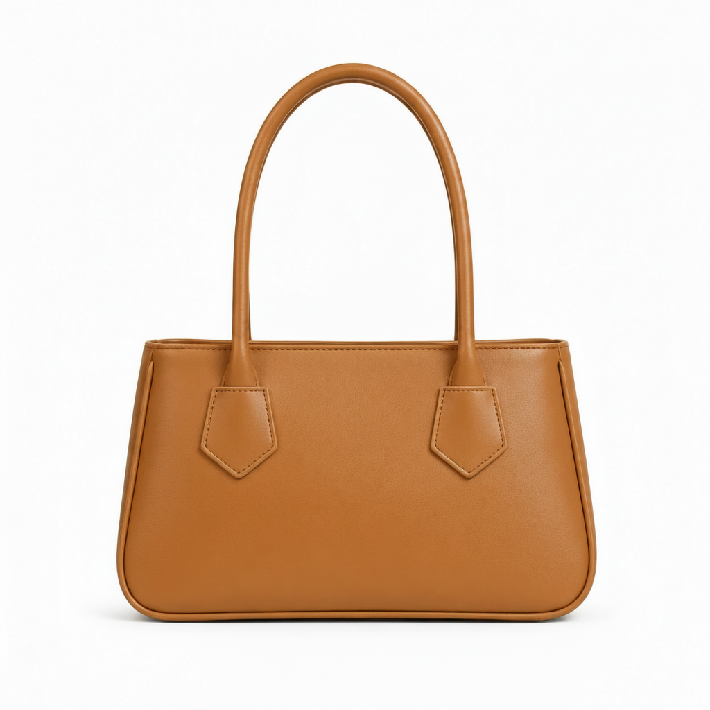 BM003 Shoulder Bag Camel front view on white background