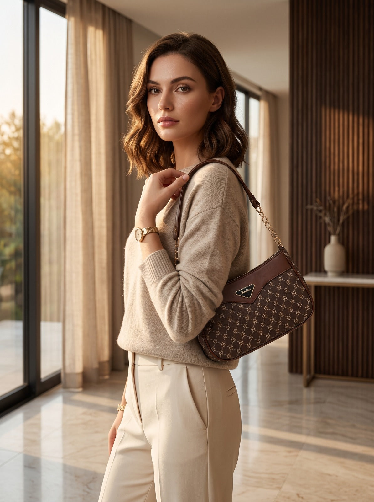 Inspire by CC Shoulder Bag Brown