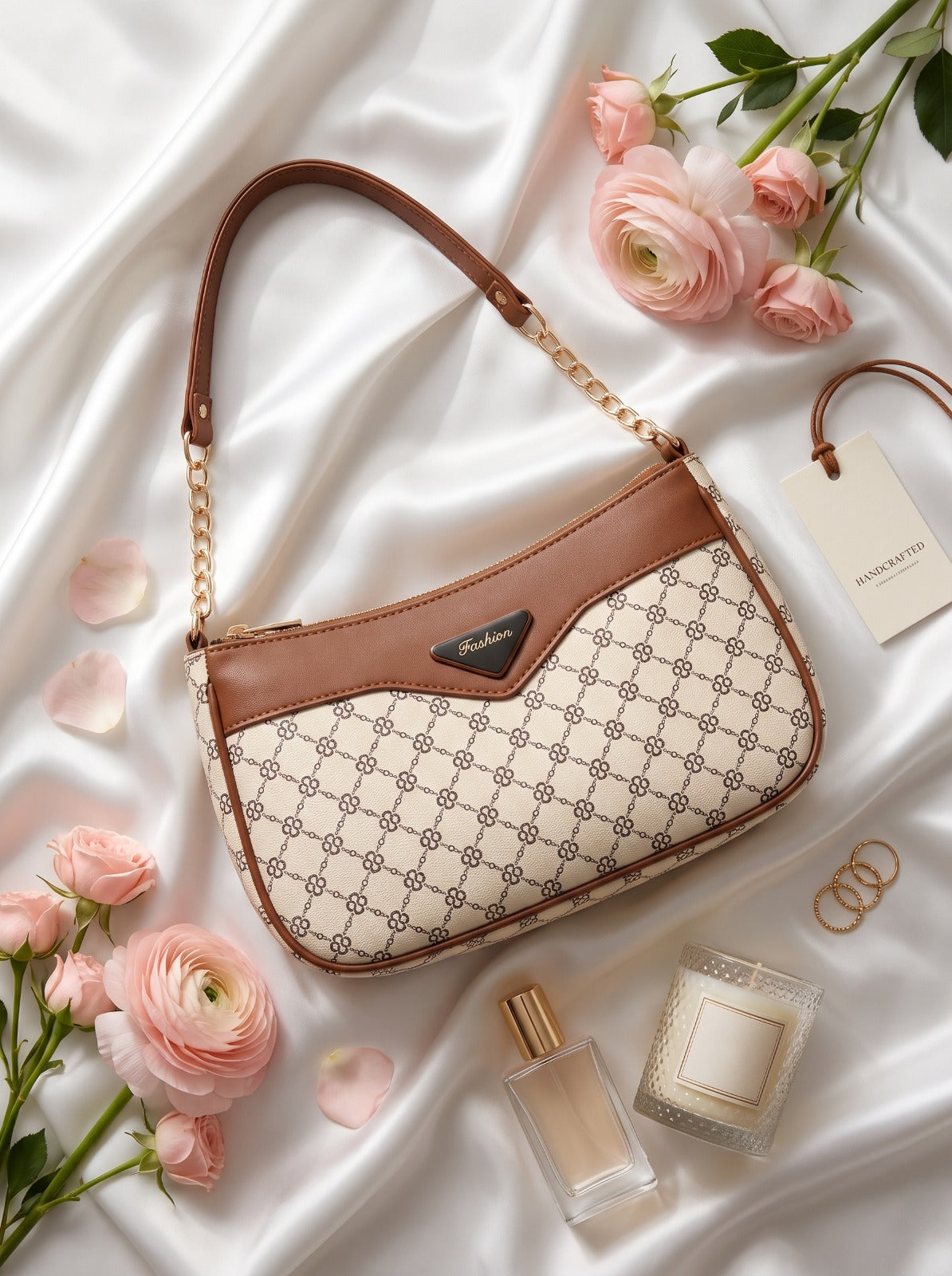 Inspire by CC Shoulder Bag Beige